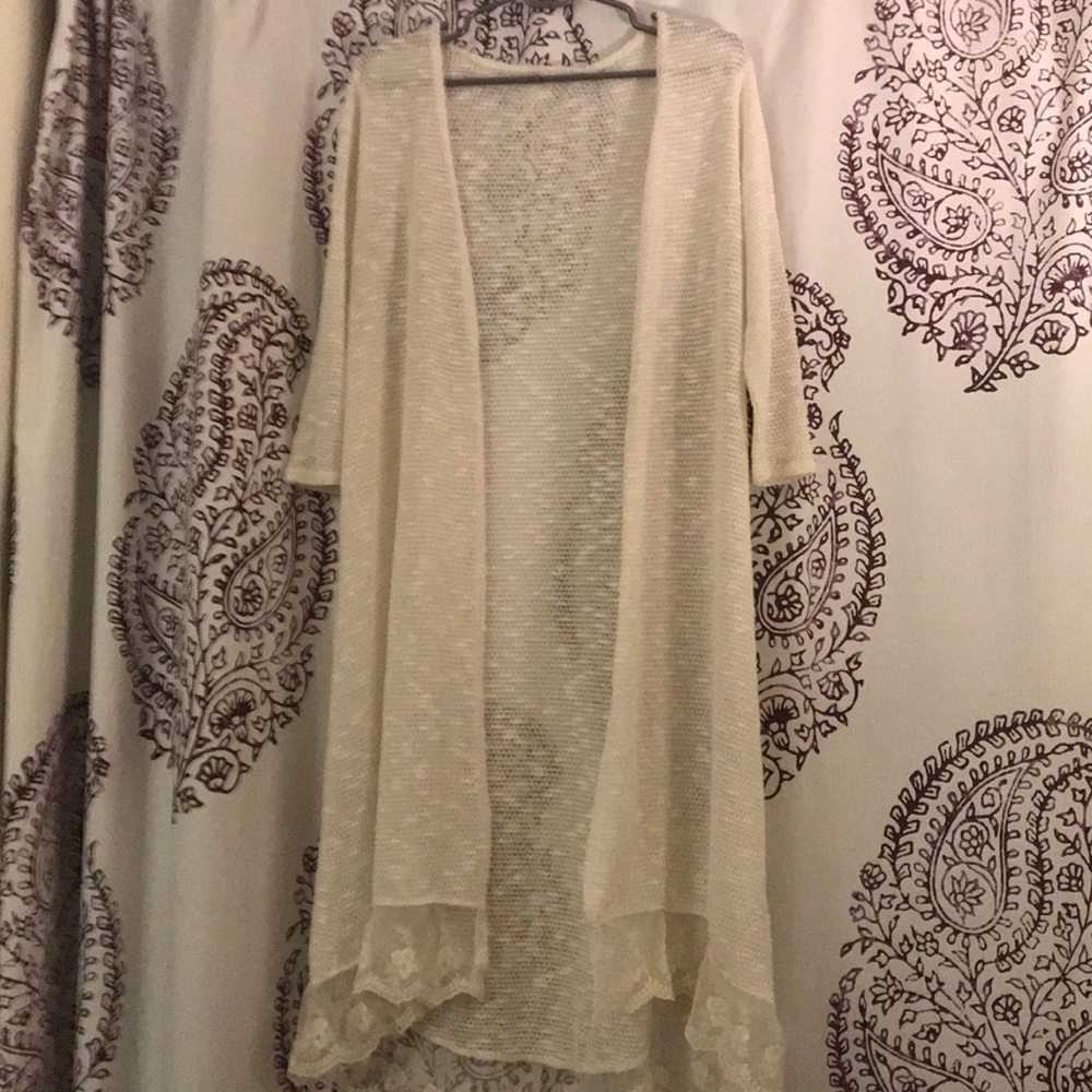 Off White Long Cardigan